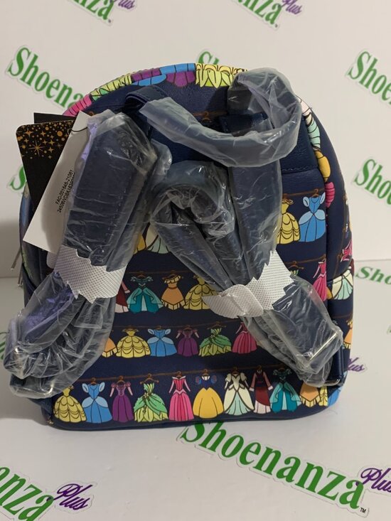 Loungefly Mini Backpack Princess Dress Belle Cinderella Tiana Ariel Rapunzel Bag main image 6